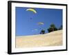 Hang Gliders over Dune Du Pyla, Bay of Arcachon, Cote D'Argent, Gironde, Aquitaine, France, Europe-Groenendijk Peter-Framed Photographic Print