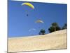 Hang Gliders over Dune Du Pyla, Bay of Arcachon, Cote D'Argent, Gironde, Aquitaine, France, Europe-Groenendijk Peter-Mounted Photographic Print