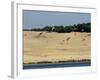 Hang Gliders over the Dune Du Pyla, Bay of Arcachon, Cote D'Argent, Gironde, Aquitaine, France-Groenendijk Peter-Framed Photographic Print