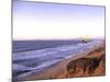 Hang Gliding off Beach in Monterey, California, USA-Georgienne Bradley-Mounted Photographic Print