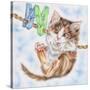 Hang in There Kitty-Karen Middleton-Stretched Canvas