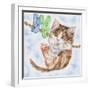 Hang in There Kitty-Karen Middleton-Framed Giclee Print