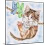 Hang in There Kitty-Karen Middleton-Mounted Giclee Print