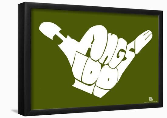 Hang Loose Text Poster-null-Framed Poster