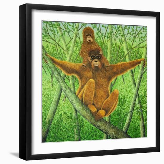 Hang on in There-Pat Scott-Framed Giclee Print