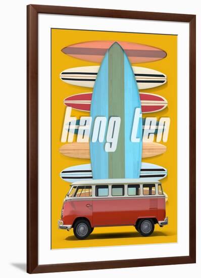 Hang Ten-Edward M. Fielding-Framed Art Print