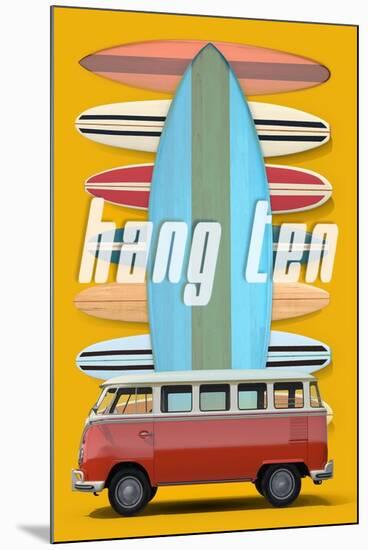 Hang Ten-Edward M. Fielding-Mounted Art Print