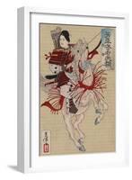 Hangaku Gozen, C.1885-Tsukioka Yoshitoshi-Framed Premium Giclee Print