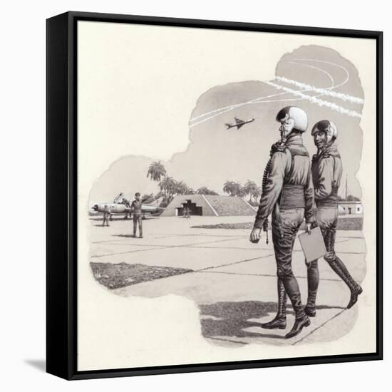 Hangers of the Iraqui Air Force-Pat Nicolle-Framed Stretched Canvas