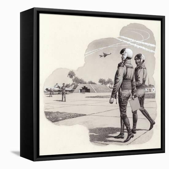 Hangers of the Iraqui Air Force-Pat Nicolle-Framed Stretched Canvas