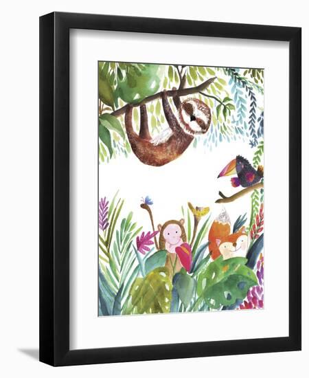 Hangin' Around I-Larisa Hernandez-Framed Art Print