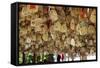 Hanging Blessings of Naxi Pictograms-Simon Montgomery-Framed Stretched Canvas