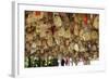 Hanging Blessings of Naxi Pictograms-Simon Montgomery-Framed Photographic Print