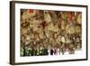 Hanging Blessings of Naxi Pictograms-Simon Montgomery-Framed Photographic Print