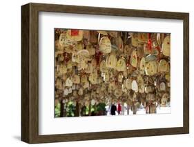 Hanging Blessings of Naxi Pictograms-Simon Montgomery-Framed Photographic Print