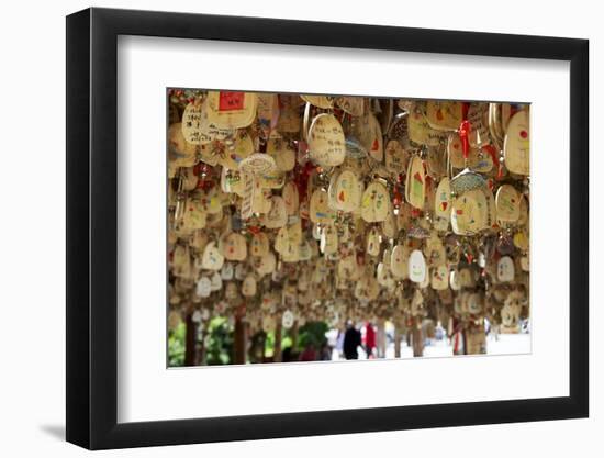 Hanging Blessings of Naxi Pictograms-Simon Montgomery-Framed Photographic Print