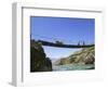 Hanging Bridge Across the River, Shigatse, Tibet, China-Keren Su-Framed Photographic Print