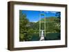 Hanging Bridge in the Los Alerces National Park, Chubut, Patagonia, Argentina, South America-Michael Runkel-Framed Photographic Print