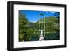 Hanging Bridge in the Los Alerces National Park, Chubut, Patagonia, Argentina, South America-Michael Runkel-Framed Photographic Print