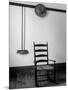 Hanging Broom, Hat on Rail and Rocking Chair in Shaker Room, Hancock, Massachusetts-Alfred Eisenstaedt-Mounted Photographic Print