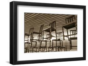 Hanging Chairs, Wilmington, Illinois, USA. Route 66-Julien McRoberts-Framed Photographic Print