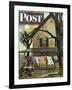 "Hanging Clothes Out to Dry," Saturday Evening Post Cover, April 7, 1945-John Falter-Framed Giclee Print