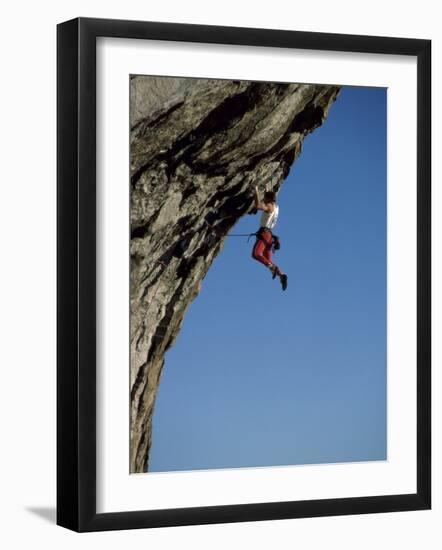 Hanging from a Cliff-null-Framed Photographic Print