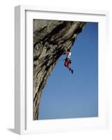 Hanging from a Cliff-null-Framed Photographic Print