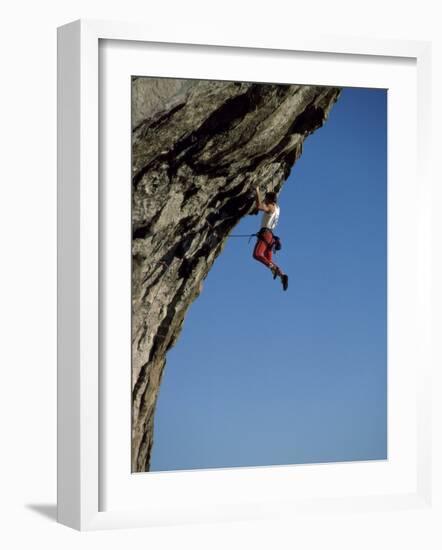 Hanging from a Cliff-null-Framed Photographic Print