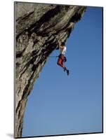 Hanging from a Cliff-null-Mounted Photographic Print