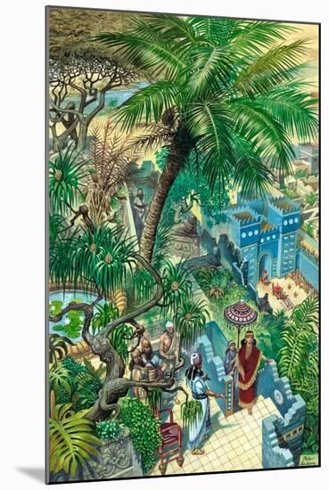 Hanging Gardens Babylon-Peter Jackson-Mounted Giclee Print