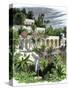 Hanging Gardens of Ancient Babylon-null-Stretched Canvas