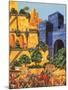 Hanging Gardens of Babylon-Richard Hook-Mounted Giclee Print