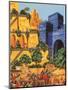 Hanging Gardens of Babylon-Richard Hook-Mounted Giclee Print