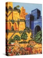 Hanging Gardens of Babylon-Richard Hook-Stretched Canvas