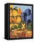 Hanging Gardens of Babylon-Richard Hook-Framed Stretched Canvas