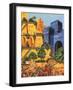 Hanging Gardens of Babylon-Richard Hook-Framed Giclee Print