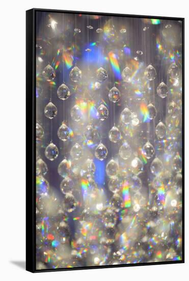 Hanging glass decorations, graphic prismatic effect, Bangkok, Thailand-Stuart Westmorland-Framed Stretched Canvas