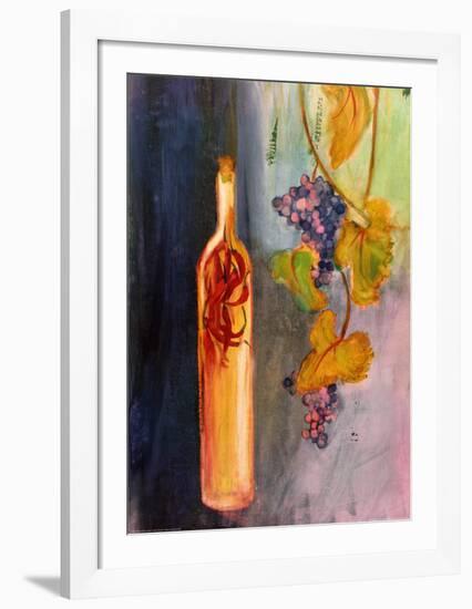 Hanging Grapes-Emma Stanghon-Framed Art Print