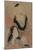 Hanging Laundry to Dry-Kitagawa Utamaro-Mounted Art Print