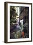 Hanging Liana Vines Frame Waterfall Tumbling Into Emerald Pool-John Dominis-Framed Photographic Print