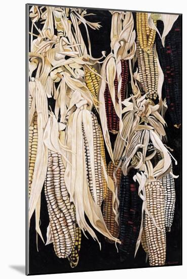 Hanging Maize Cobs, One Red, 2004-Pedro Diego Alvarado-Mounted Giclee Print