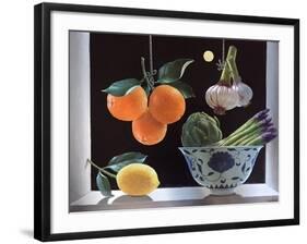 Hanging Oranges-ELEANOR FEIN-Framed Giclee Print