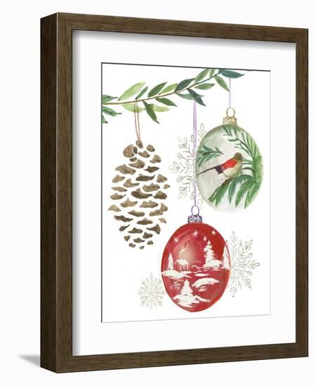 Hanging Ornaments I-PI Studio-Framed Art Print