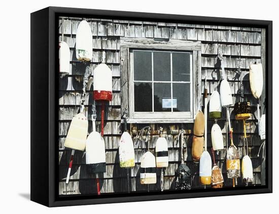 Hanging Out with Buoys-Ben Watson-Framed Stretched Canvas