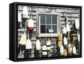 Hanging Out with Buoys-Ben Watson-Framed Stretched Canvas