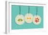 Hanging Pet Badges-cienpies-Framed Premium Giclee Print