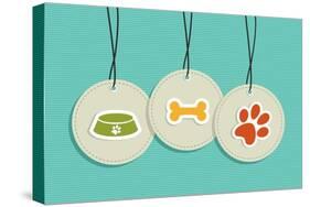 Hanging Pet Badges-cienpies-Stretched Canvas