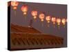 Hanging Red Paper Lanterns, Thailand-Gavriel Jecan-Stretched Canvas