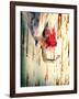 Hanging Red-Winter Wolf Studios-Framed Photographic Print